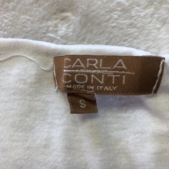 CARLA Conti Silk Sleeveless Floral Top Size Small - Picture 4 of 7